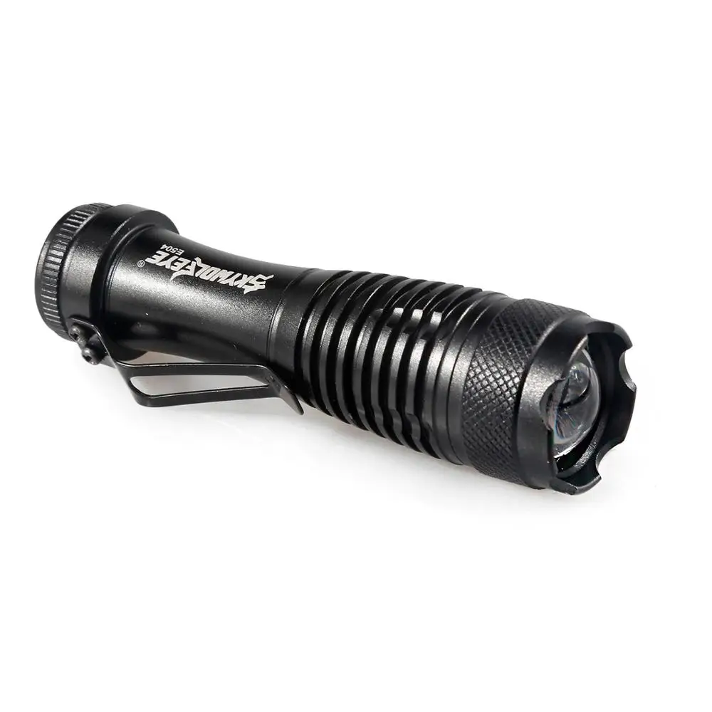 Белый 6pcs Mini Q5 7W 2000Lm LED Flashlight Torch Lamp Adjustable Focus Zoom Light Zoomable#2e27 - Испускаемый цвет: Белый