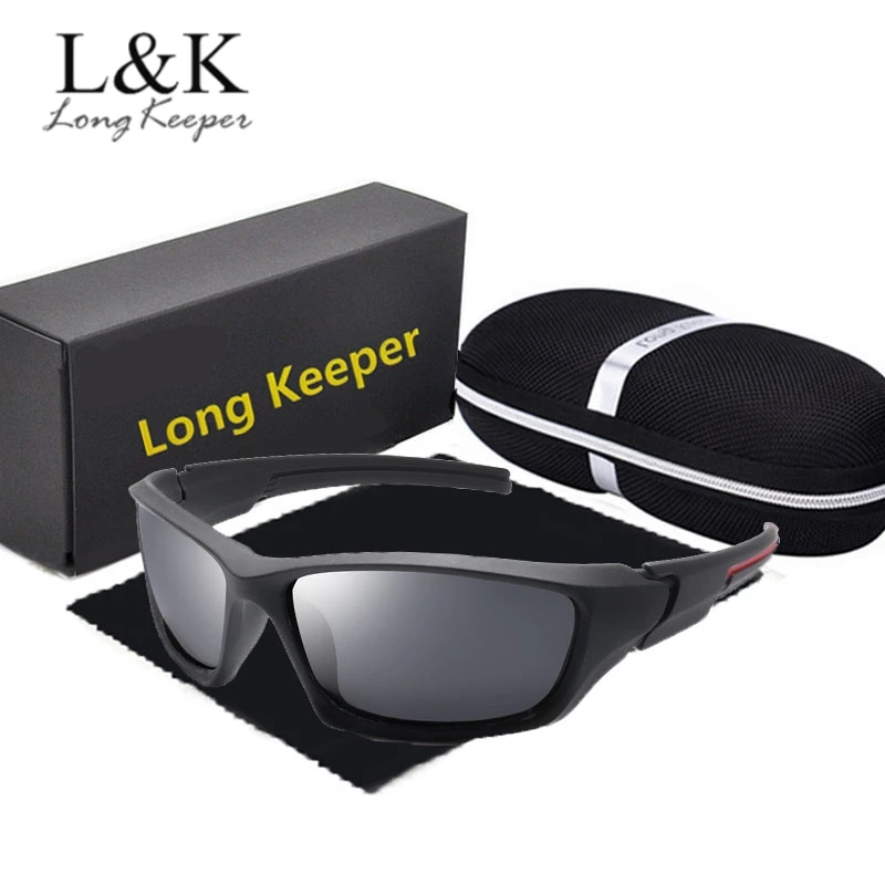 Longkeader HD поляризованные солнцезащитные очки мужские роскошные брендовые дизайнерские винтажные спортивные солнцезащитные очки для вождения мужские очки ночного видения UV400