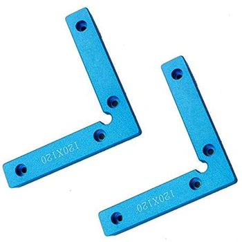 

2Pcs Aluminum Precision Clamping Square 90 Degree Woodworking Corner Positioning Square Clamp Set