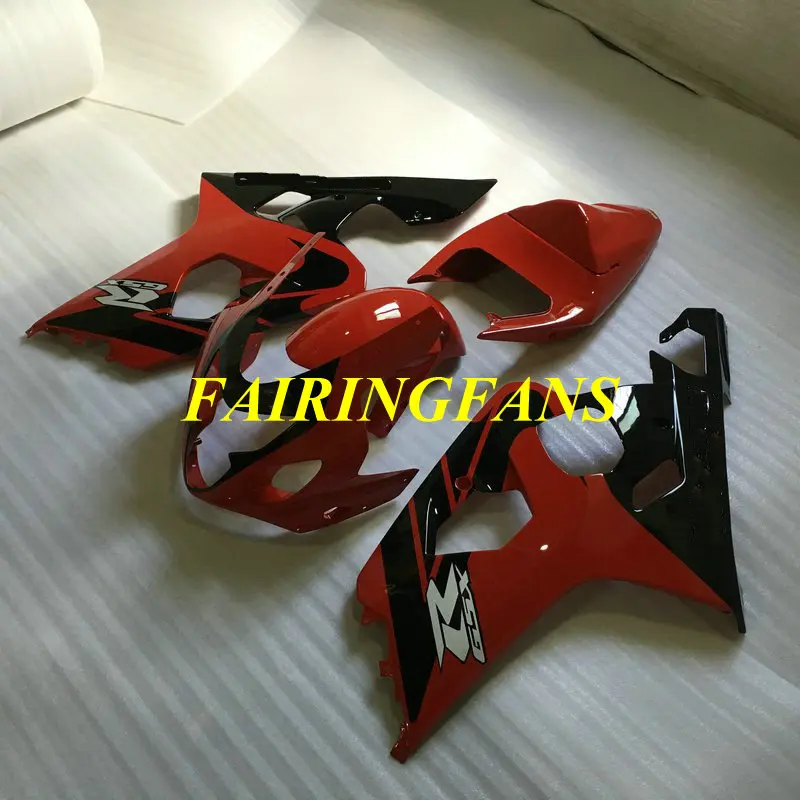 Комплект обтекателей для мотоцикла GSXR600 750 K4 04 05 GSXR 600 GSXR750 2004 2005 ABS Красный Черный Обтекатели кузова+ подарки SE39
