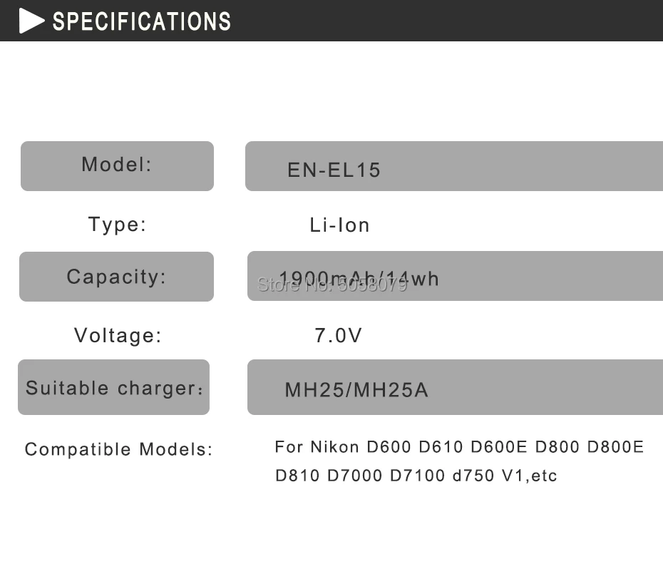 Комплект из 2 предметов EN-EL15 RU EL15 ENEL15 Камера батареи для Nikon D600 D610 D600E D800 D800E D810 D7000 7100 d75 с MH-25A зарядное устройство