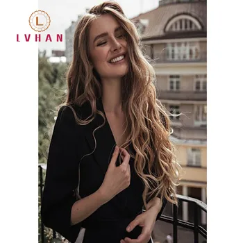 

LVHAN Long Wavy Women Hairstyle In Hair Extension Heat Resistant Synthetic False Hair Pieces Headwear