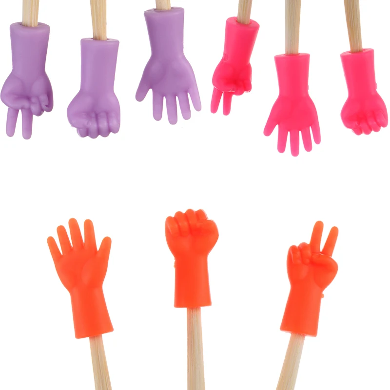 Protectores de agujas de tejer en forma de gesto, para tejido artesanal, antideslizante, punta de aguja, tope, hebilla trasera, herramienta de costura, Uds.