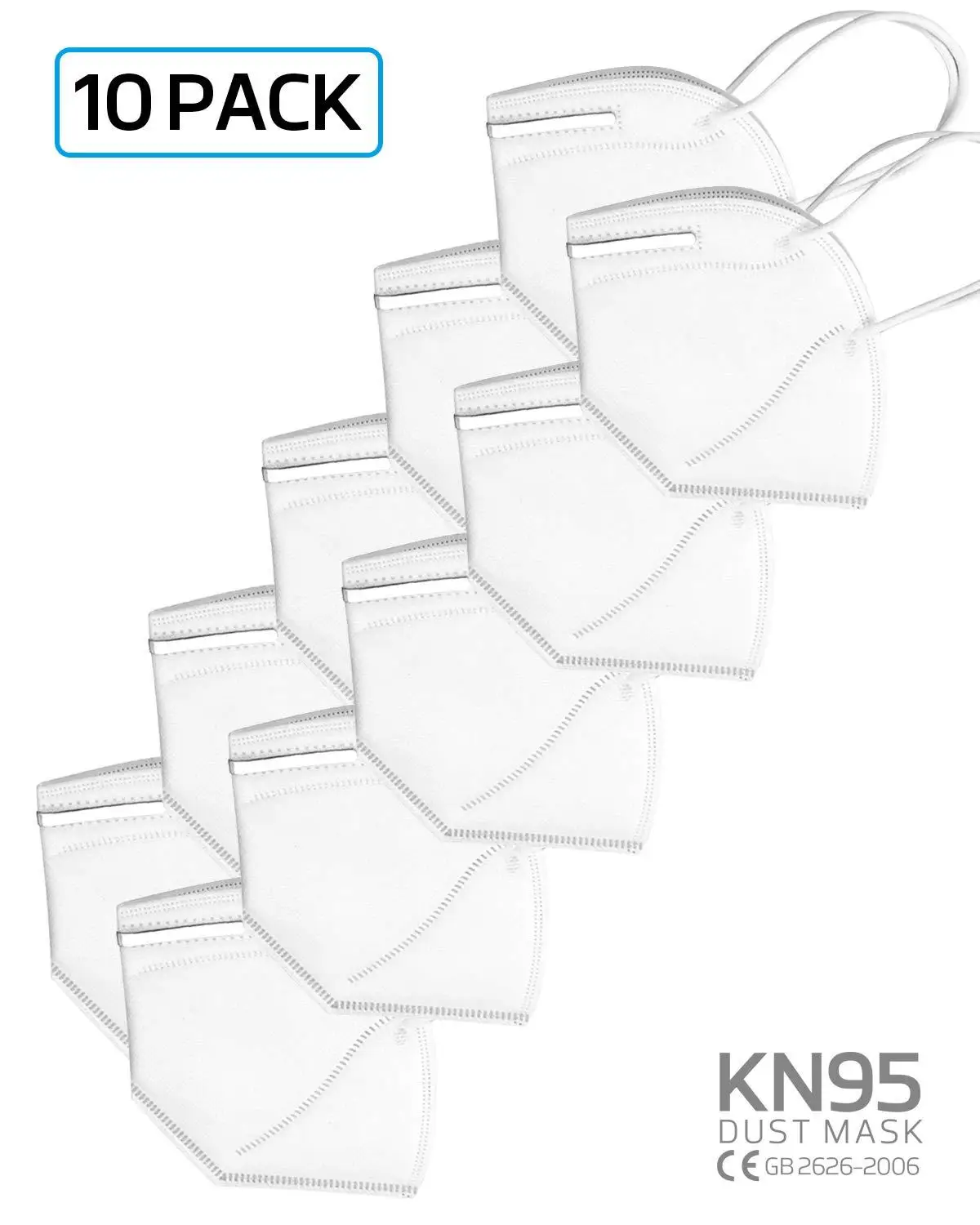 

10pcs KN95 without Valve Mask 4 Layer N95 Protective Masks mascarilla boca ffp2 anti dust masks PM2.5 ffp1 Fast delivery