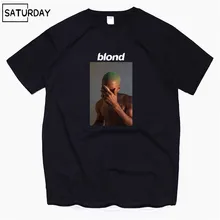 Мужская футболка Frank Ocean Blonde хип-хоп Rap, футболка унисекс, хлопок, футболка Homme Singer Harajuku, рубашка