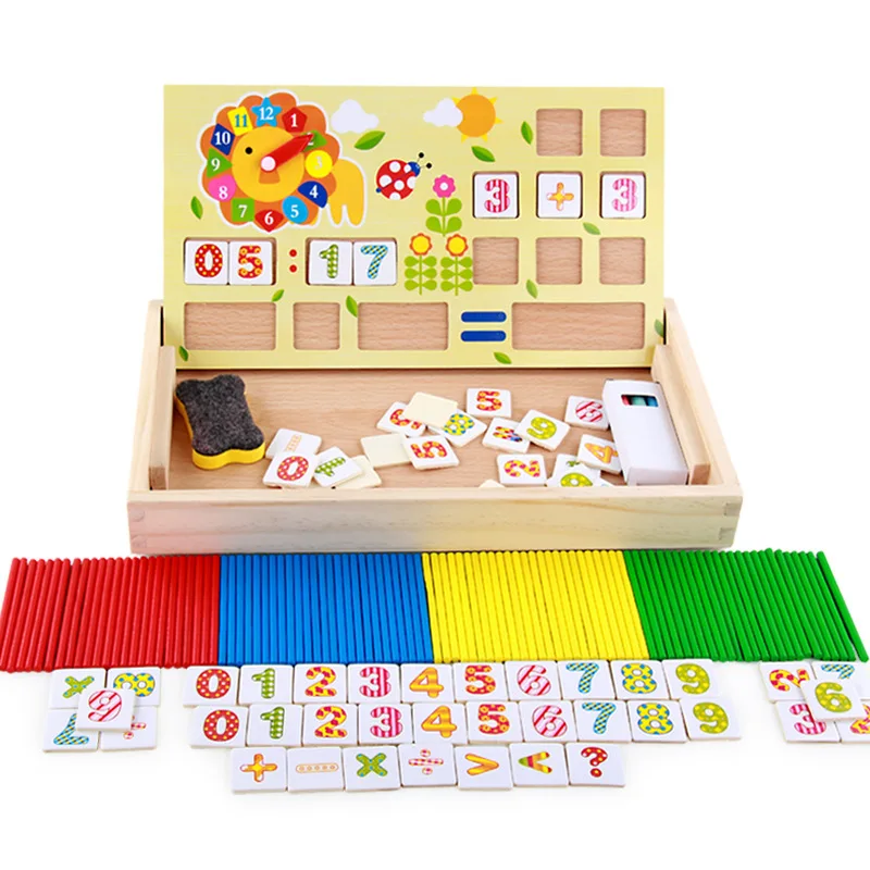 

Children with Numbers Multi-functional Educational Toy Wood Mathematics Counting Sticks Computing Kindergarten Early Teaching Ai