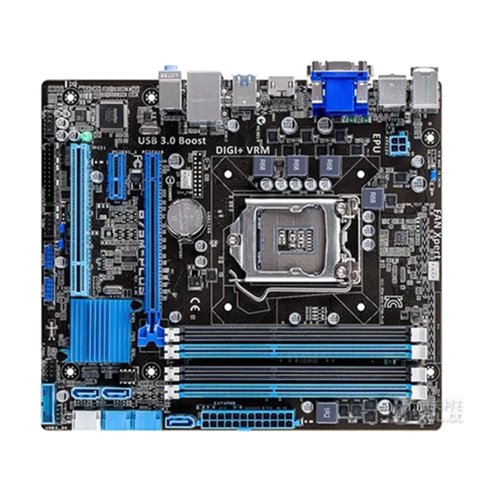 Для Asus B75M-PLUS рабочего Материнская плата B75 разъем LGA 1155 i3 i5 i7 DDR3 16G uATX UEFI BIOS