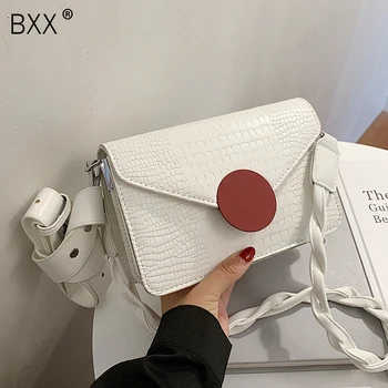 

[BXX] Stone Pattern Bag PU Leather Crossbody Bags For Women 2020 Autumn Shoulder Handbags Female Fashion Travel Bags HN984