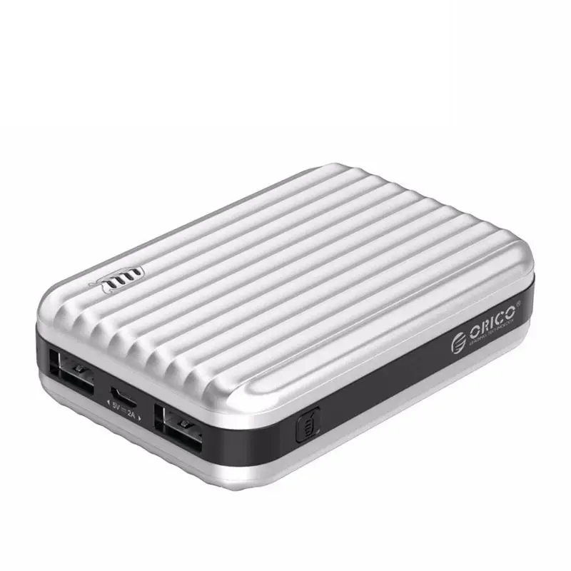 

FFYY-ORICO FIREFLY-TM10-SV ORICO 10000mah Dual Output Power Bank External Battery Pack Charger With Led Indicator For Mobile Pho