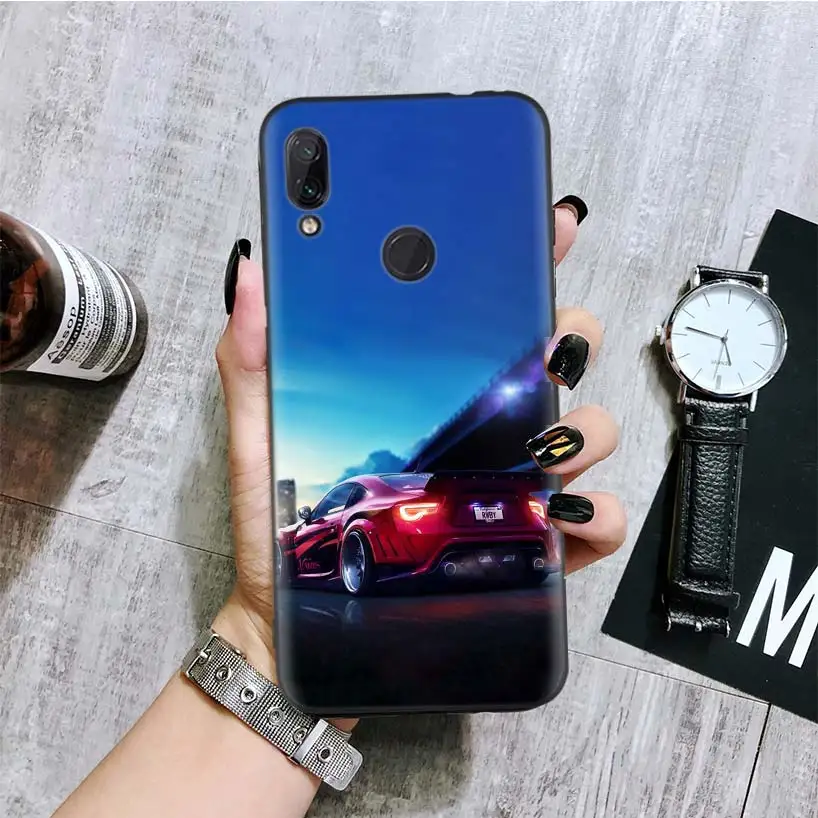 Классический авто с черными крышка чехол для телефона для Xiaomi Redmi Note фотоаппаратов моментальной печати 8 7 7S 7A 6 S2 GO K20 Pro 6A mi 6X 5X A1 CC 9 8 Coque