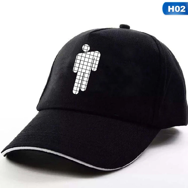 Белый Billie Eilish бейсболки Регулируемые уличные хип-хоп кепки Snapback унисекс крутая хлопковая шляпа для папы Billie Eilish Beanie шапки - Цвет: Белый