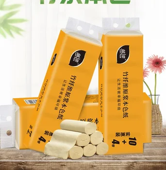 

10PACK YouLove Virgin Wood Pulp Paper Towels Soft Toilet Paper Roll Easily soluble 3Ply Paper Towel Tissue Web Paper Safe to Use