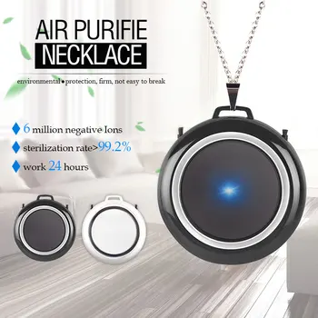

Hot Sale Air Purifier Necklace Wearable Portable USB Air Cleaner Negative Ion Generator Air Freshener Low Noise No Radiation New
