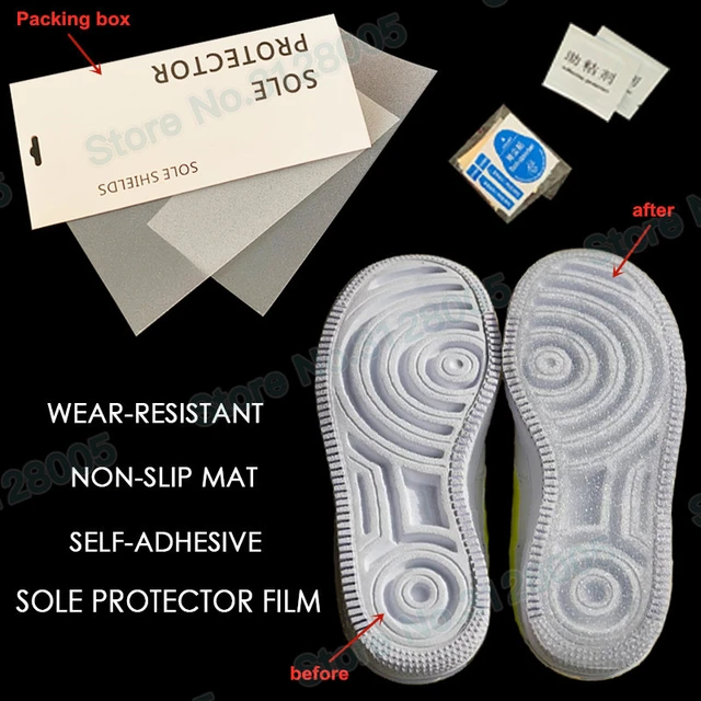 Film protecteur de semelle de chaussures, autocollant de rencontre,  résistant à l'usure, polymères non ald, protecteur de semelle auto-adhésif  - AliExpress