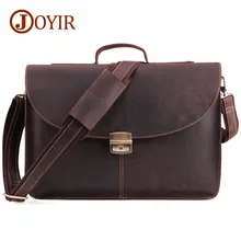 JOYIR Crazy Horse мужской портфель из натуральной кожи, сумка-мессенджер для ноутбука, деловые сумки, сумка через плечо, сумка-мессенджер, 6359