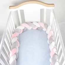 Amortecedor para cama de bebês 100cm, decoração de cama para recém-nascidos, travesseiro de algodão