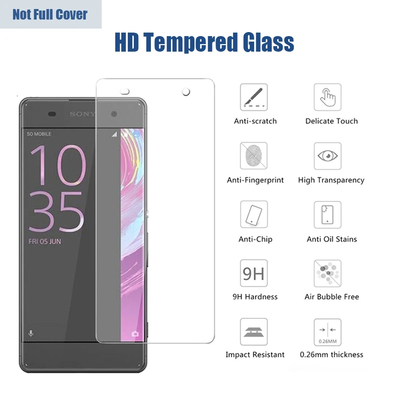 Закаленное стекло для Sony Z1 Z2 Z3 Plus Z4 Z5 Premium Clear 9H Защита экрана Compact Toughened Glass|Защитные