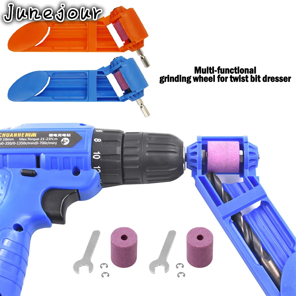 

1 Set Blue or Orange Corundum Grinding Wheel Bit Tool Portable Drill Bit Sharpener Twist Drill Bit Sharpening Machine 2-12.5mm