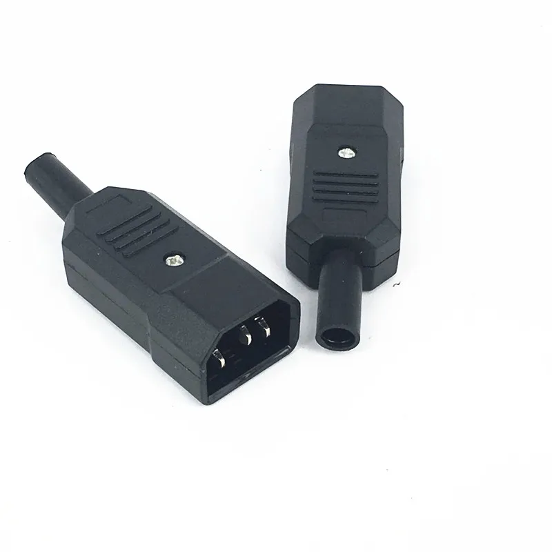 IEC Straight Cable Plug Connector Rewireable C13 C14