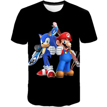 

Sonic The Hedgehog 2020 Baby Boy Girl Summer T Shirts New 3d Comfortable Sonic Tops Tee Children Clothing Kids 100-160CM Height