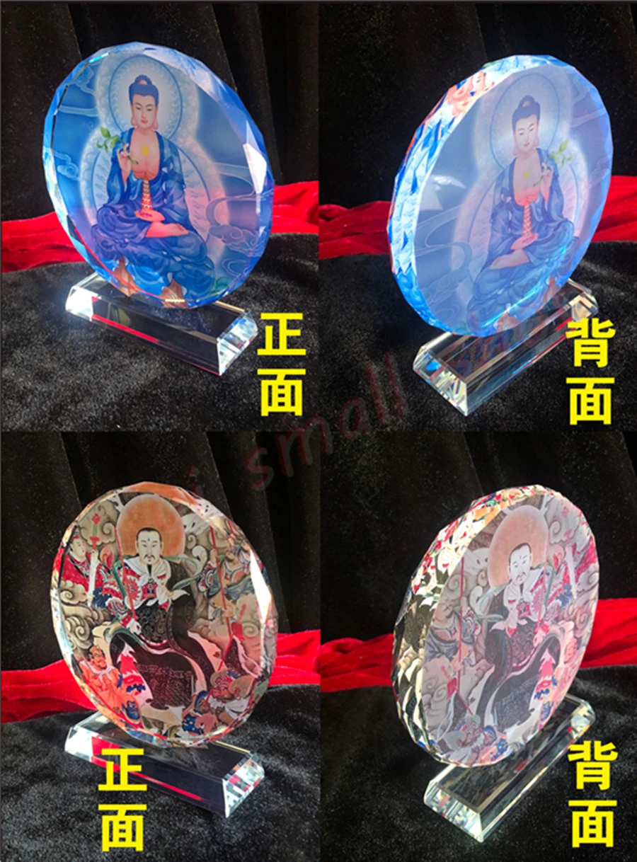 Tibetan Buddhism, Tantric Thangka, Green Tara portrait Buddha statue, crystal ornaments, craft products 4