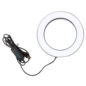 

6 inch LED Ring Light Selfie Fill Lamp 10 Levels Brightness 3 Light For Living Modes Broadcast/Photography/Recording Dimmab W7G1