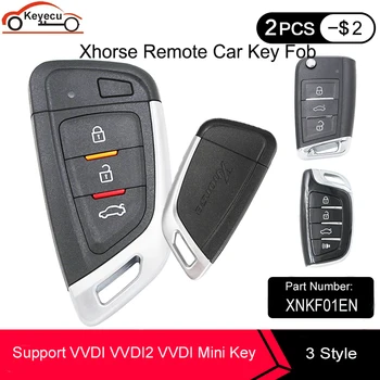 

KEYECU 3PCS XHORSE Universal Proximity Smart Remote Key XNKF01EN XSMQB1EN XSCS00EN for VVDI VVDI2 Mini Key Tool English Version