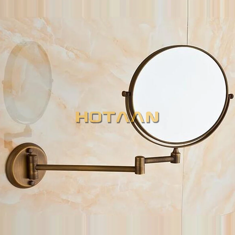 Antique 8" Double Side Bathroom Makeup Mirror
