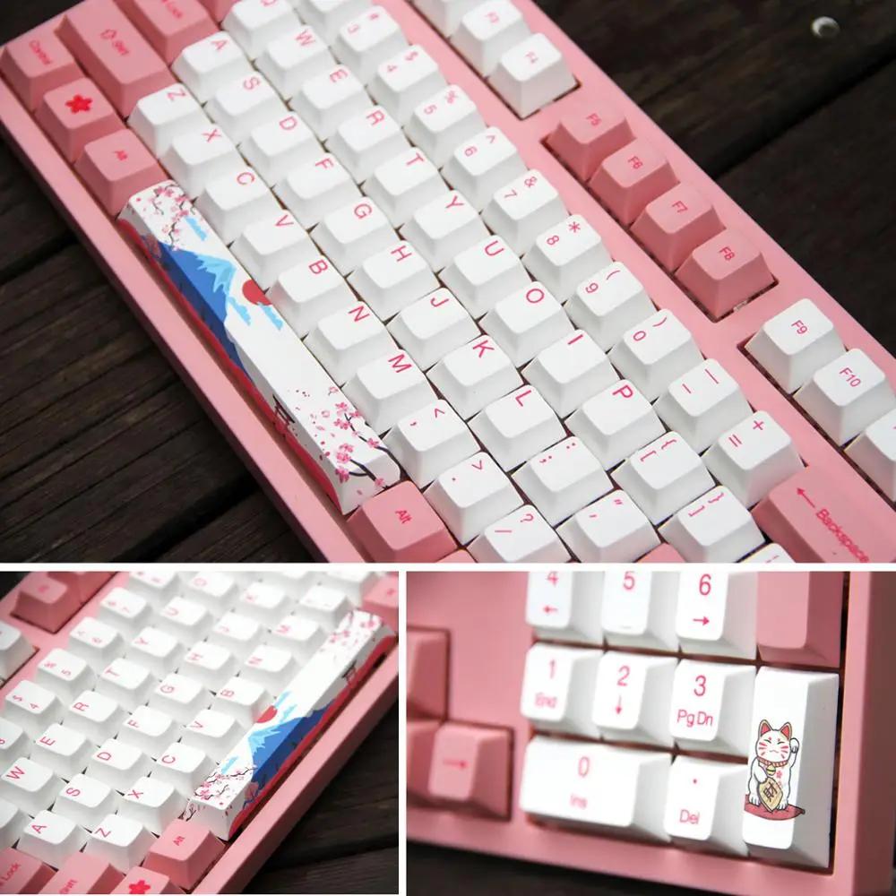 Akko X World Tour Tokyo108 + 6 ключей колпачки для от OEM профиль PBT Набор колпачков Cherry MX