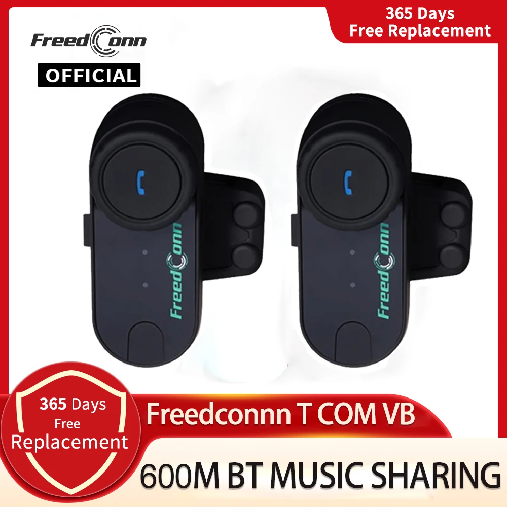 TCOM-VB 1000M 3Riders Motorcycle Bluetooth Intercom Helmet Headset Interphone FM 