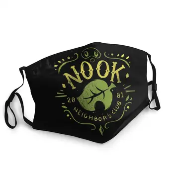 

Nook Neighbor's Club Non-Disposable Mouth Face Mask Animal Crossing Anti Bacterial Dustproof Mask Protection Cover Respirator