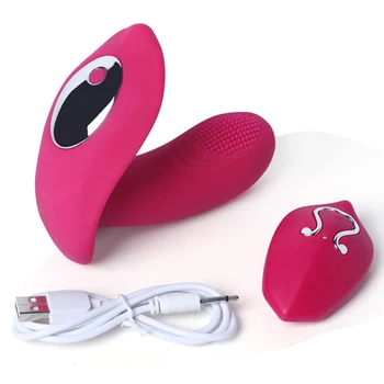 Remote Control Wearable Vibrator Dildo Vibrators for Women G-spot Clitoris Invisible Butterfly Panties Vibrating Egg Sex Toys 18 5