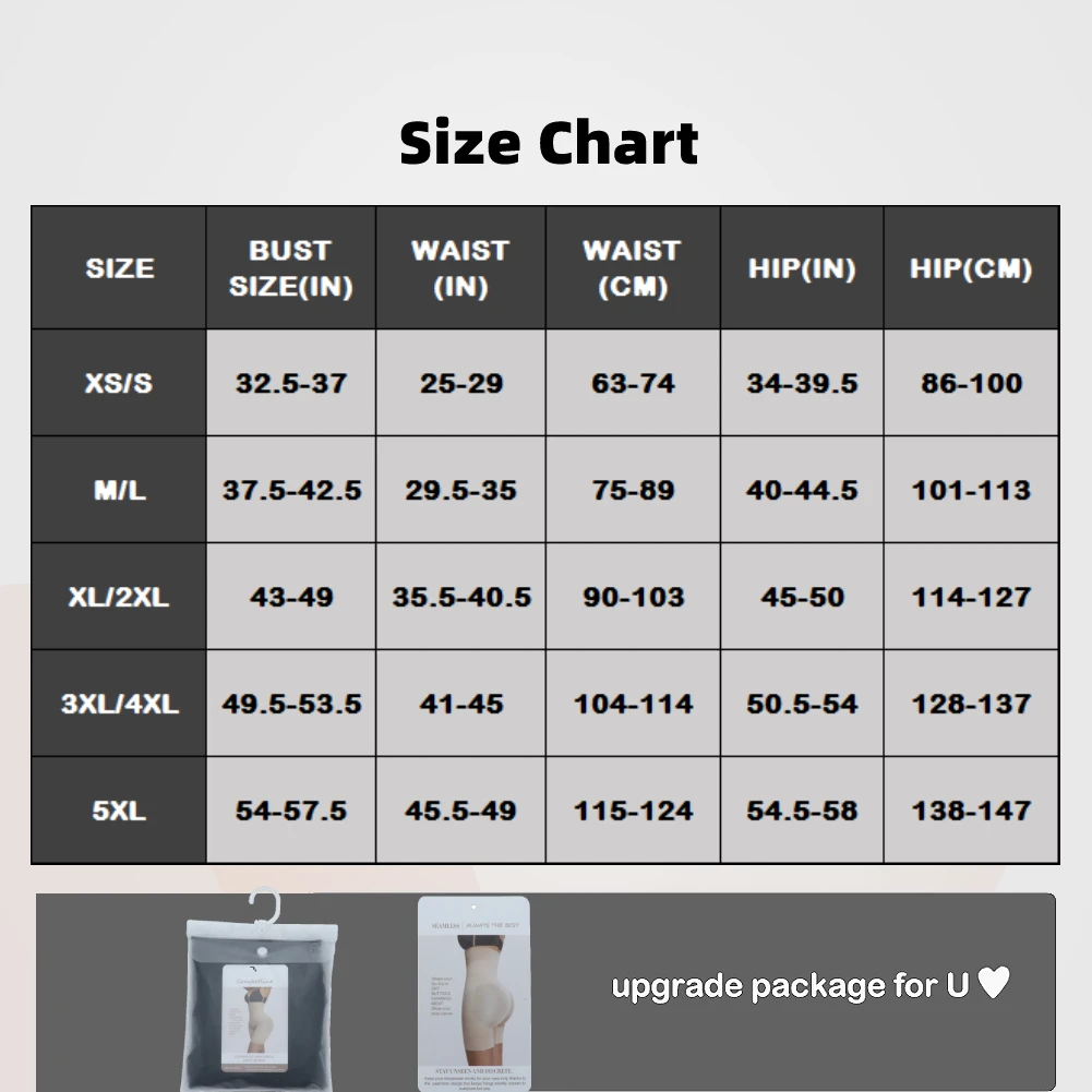 HEXIN Butt Lifter Seamless Women High Waist Slimming Tummy Control Panties Briefs Plus Shapewear Underwear Body Shaper Corset waist trainer