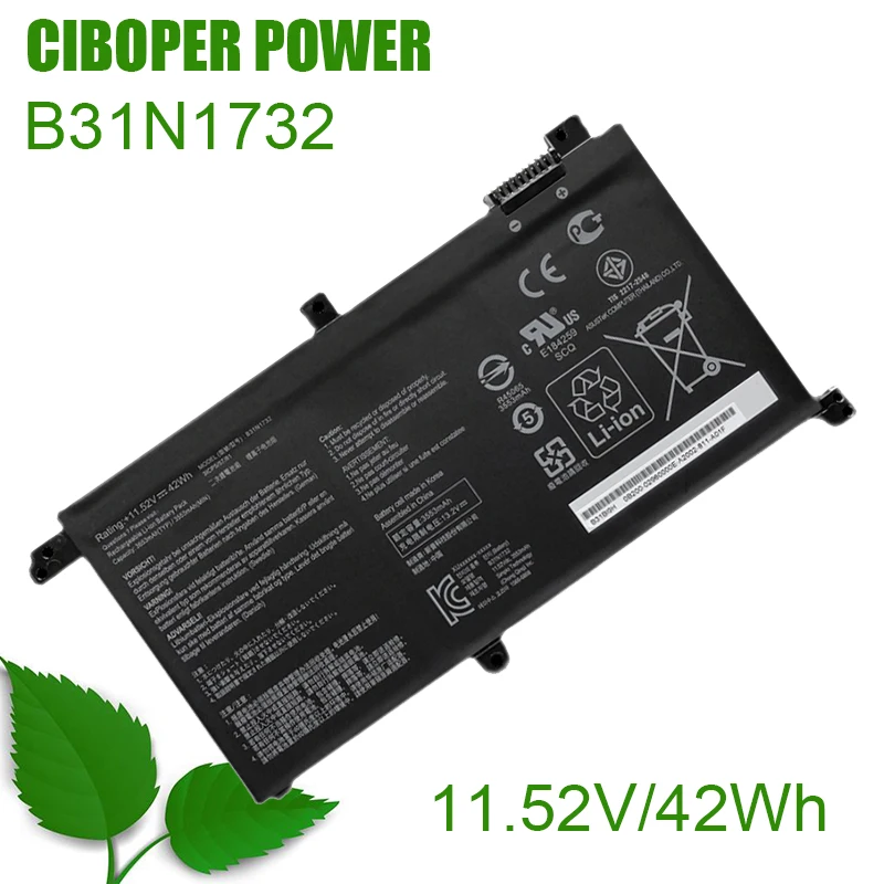 Bateria do Laptop Original 11.52v 42wh 3653mah para Vivobook S14 S430fa-eb021t S430ua-eb015t S4300f Mars15 Vx60g cp B31n1732
