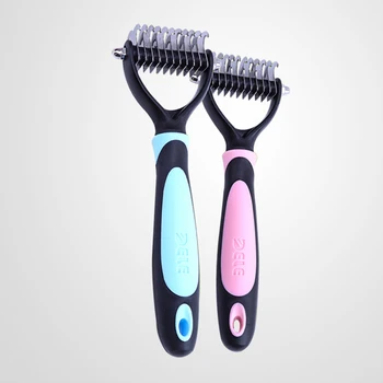 

Pet Hair Removal Comb Grooming Combs Brush Pet Massage Cepillo Perro Purifying Toilettage Animal Product Dog Open Smooth BB50GS