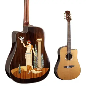 

41 inch Acoustic Guitar Red Cedar Solid 4-string Guitar Rosewood Fingerboard Concert Guitar Folk Guitar AGT192