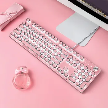 Kawaii\ Wired Mechanical Keyboard Gaming LED Keyboard