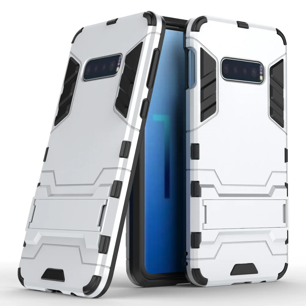Чехол для телефона samsung Galaxy S10e S10 Lite Armor hybrid PC+ TPU 2в1 спортивный корпус для Galaxy S9 S10 Plus Note9 Kickstand