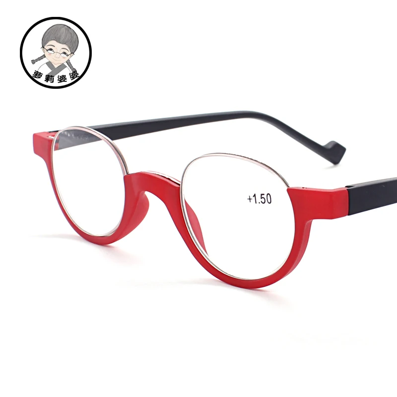 

2.0 reader reading glasses womens round frame glasses prescription glasses spring hinges frame 1.0 1.5 2.5 3.0 3.5 4.0