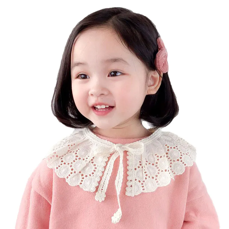 Kids Girls Scarf Shawl Detachable Collar Neckwear 3-8Y