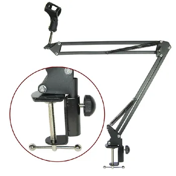 

Mic Arm Stand Microphone Suspension Boom Scissor Holder for studio Broadcast PN