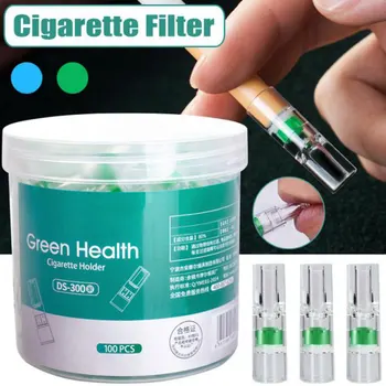 

100pcs Disposable Tobacco Filter Anti-Smoking Quit Addiction Tar Filtration Accessories Holder For Drop Ship