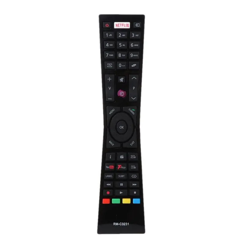 

RM-C3231 Replacement Remote Control for Currys JVC Smart 4K LED TVs with NETFLIX YouTube LT24C656 LT-24C656 LT24C661 LT-32C660