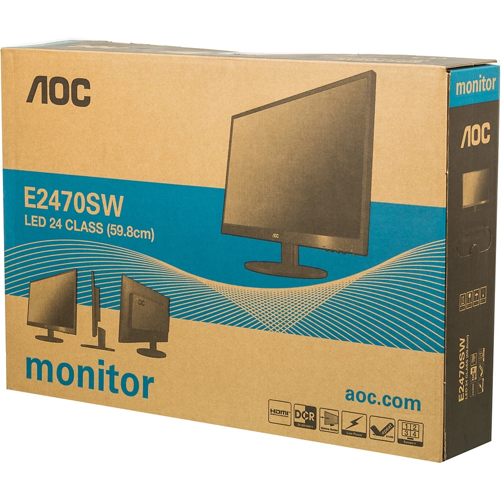 Монитор AOC 23.6" Value Line E2470Swh(00/01) черный TN+film LED 16:9 DVI HDMI M/M Mat 250cd
