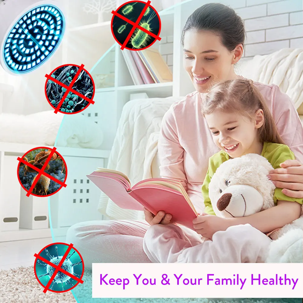 E27 B22 E14GU10MR16 UV Bactericidal lamp led UVC Germicidal Light Led Disinfection Kill Germs Mite Light Bulb LED Ozone Lampada