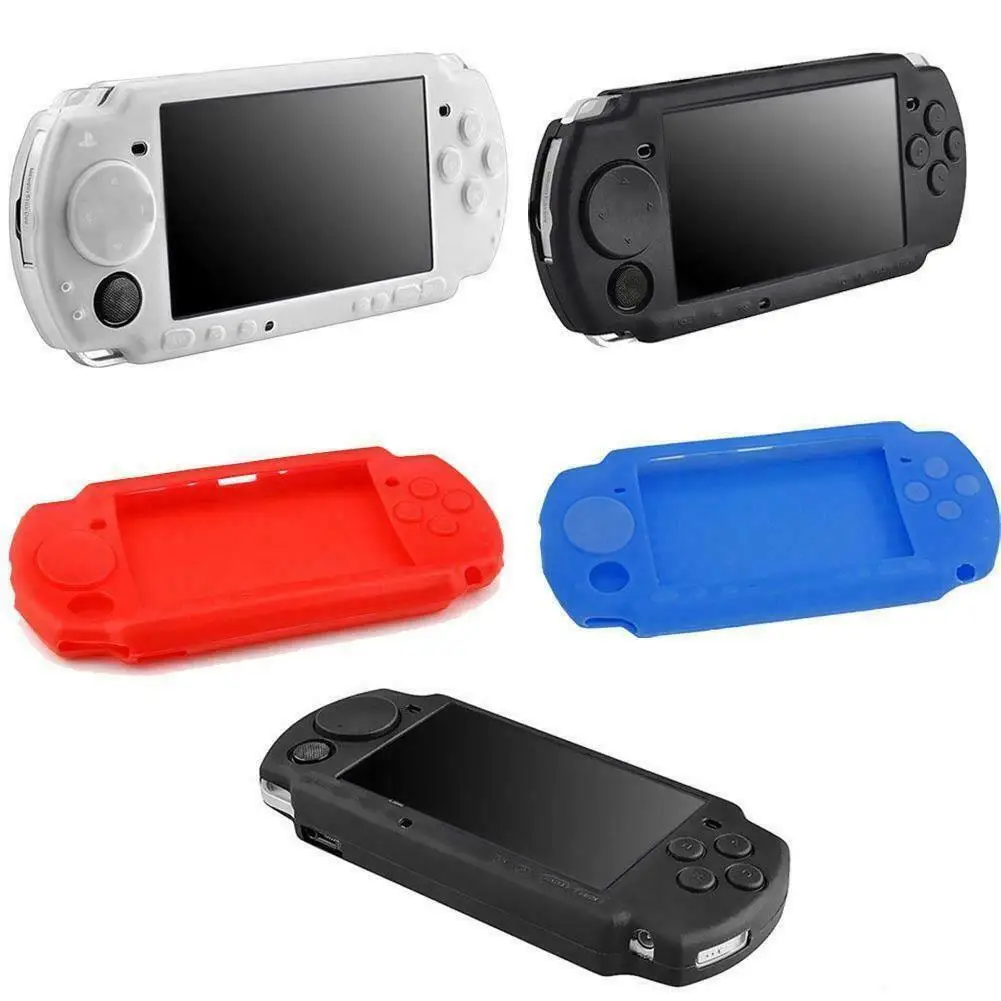 Funda protectora de goma de silicona suave para PSP, protector de