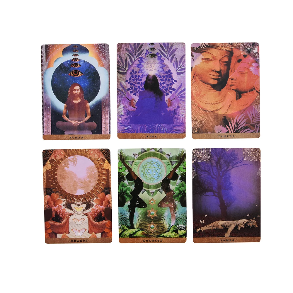 Палубная карта A Yogic Path Oracles и электронная гида игра Таро игрушка гид для гадания