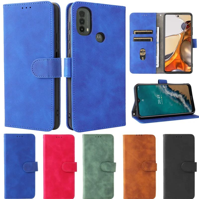 Чехол для Motorola Moto E40 E 40 кожаный чехол-подставка откидной футляр E20 E30 чехол с