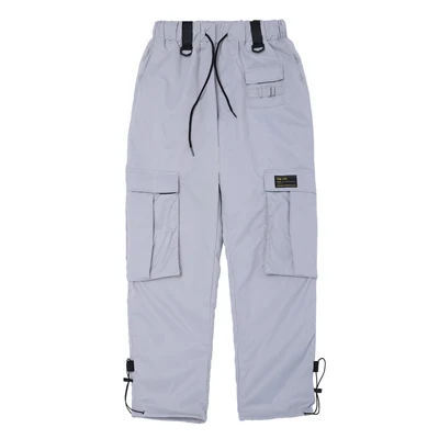 April MOMO Harajuku винтажные мужские брюки-Карго повседневные однотонные уличные хип-хоп модные Swag тактические брюки уличная - Цвет: Gray