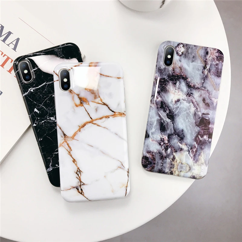 Moskado мраморный Телефон чехол для iPhone 7 XS MAX IMD силиконовый iPhone6 6S 8 Plus X XR Мягкий ТПУ